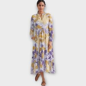ANTHROPOLOGIE x Mare Mare Lynda Maxi Dress Boho Prairie Floral Medium Fall